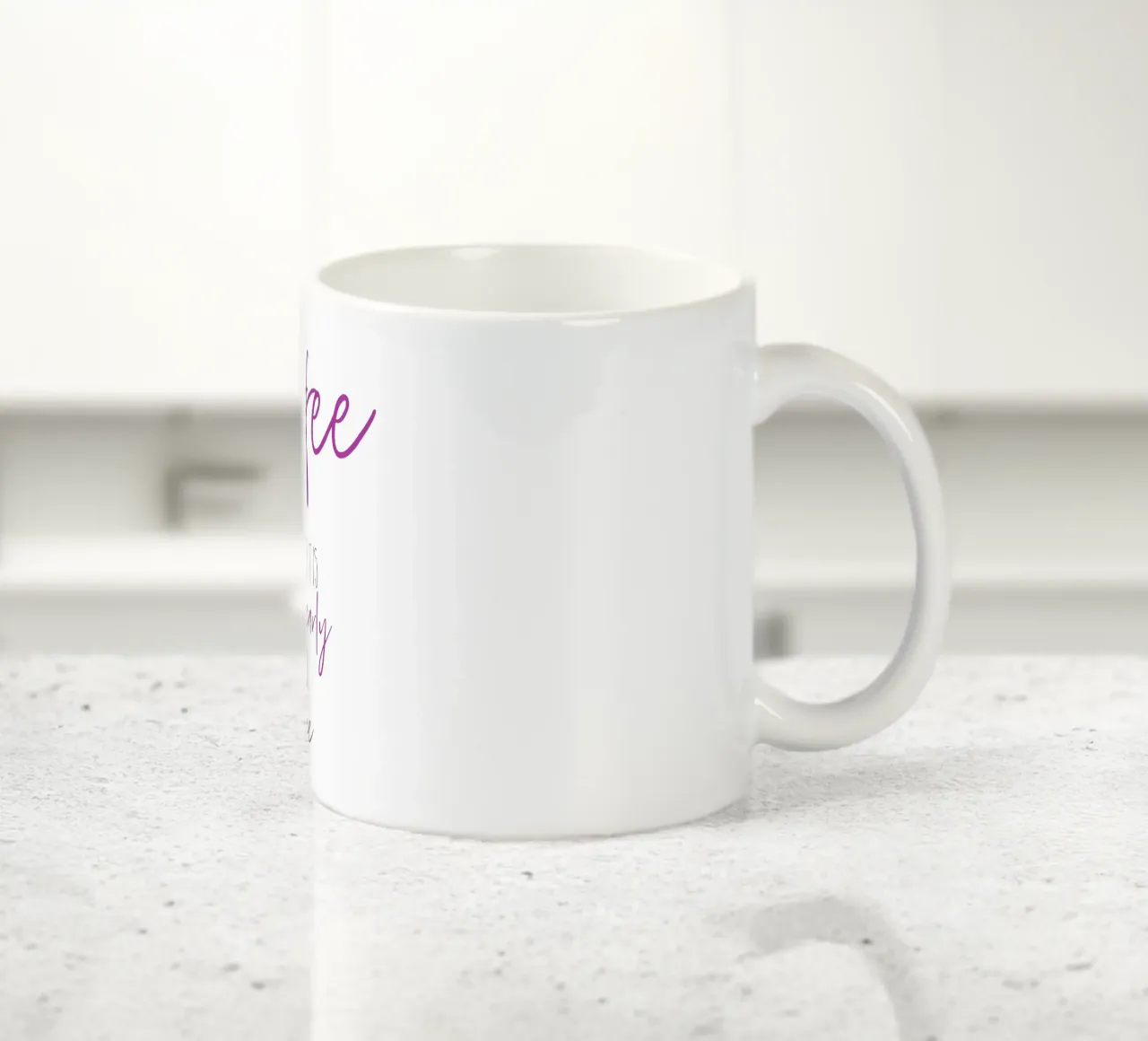 Kaffee - zu früh für Wein | pink tazza in ceramica da Melanie Viola