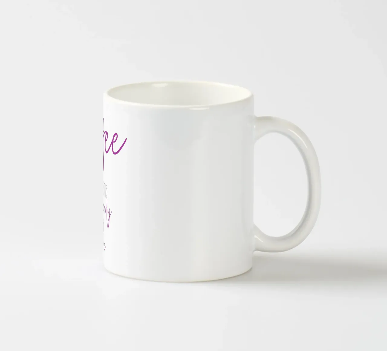 Kaffee - zu früh für Wein | pink tazza in ceramica da Melanie Viola