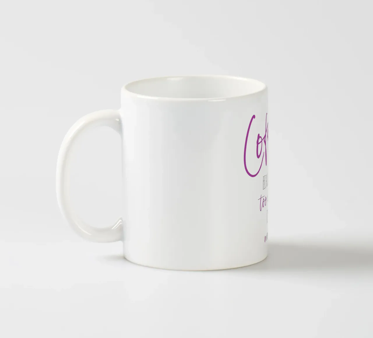 Kaffee - zu früh für Wein | pink tazza in ceramica da Melanie Viola