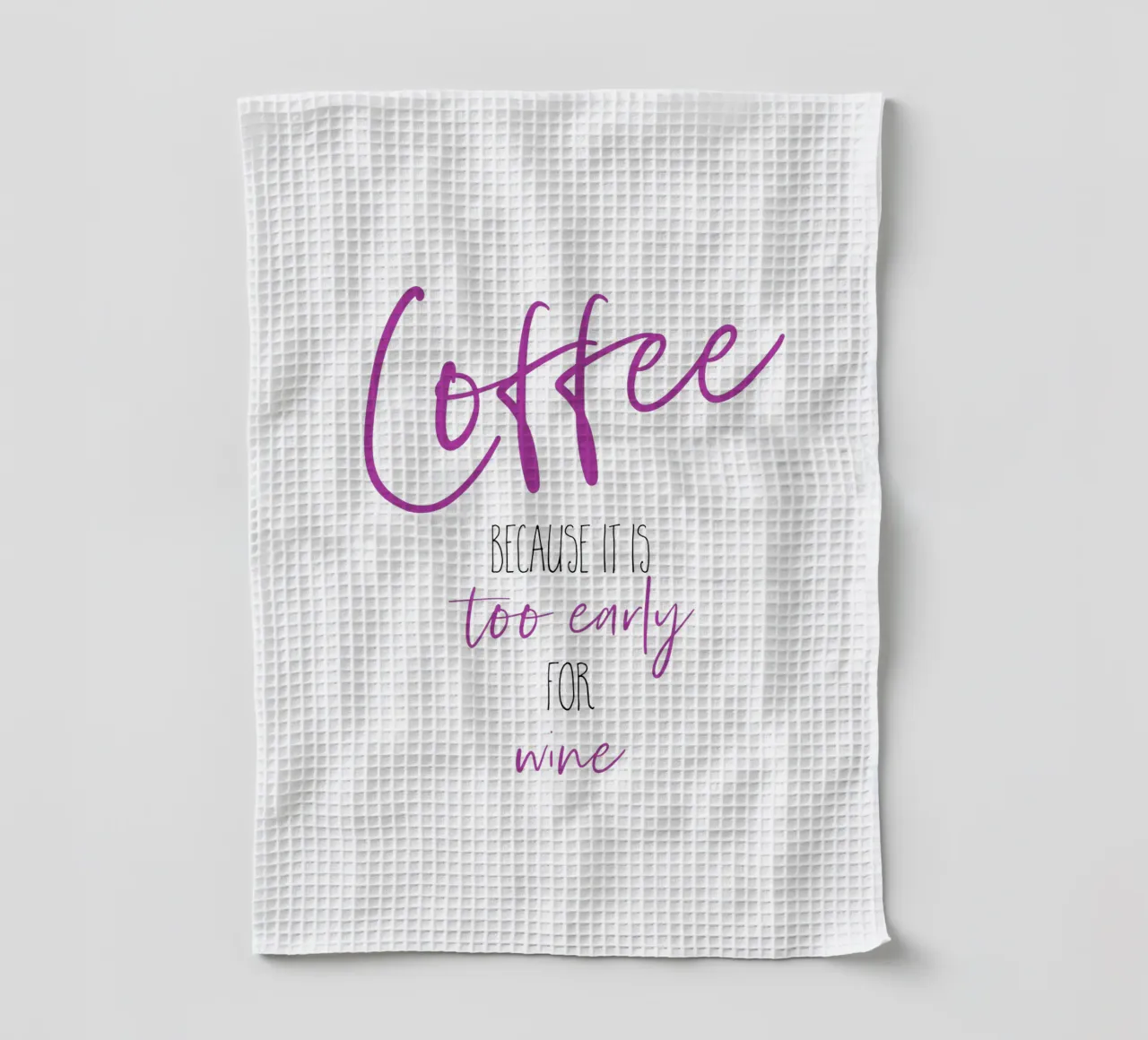 Kaffee - zu früh für Wein | pink canovaccio da cucina da Melanie Viola