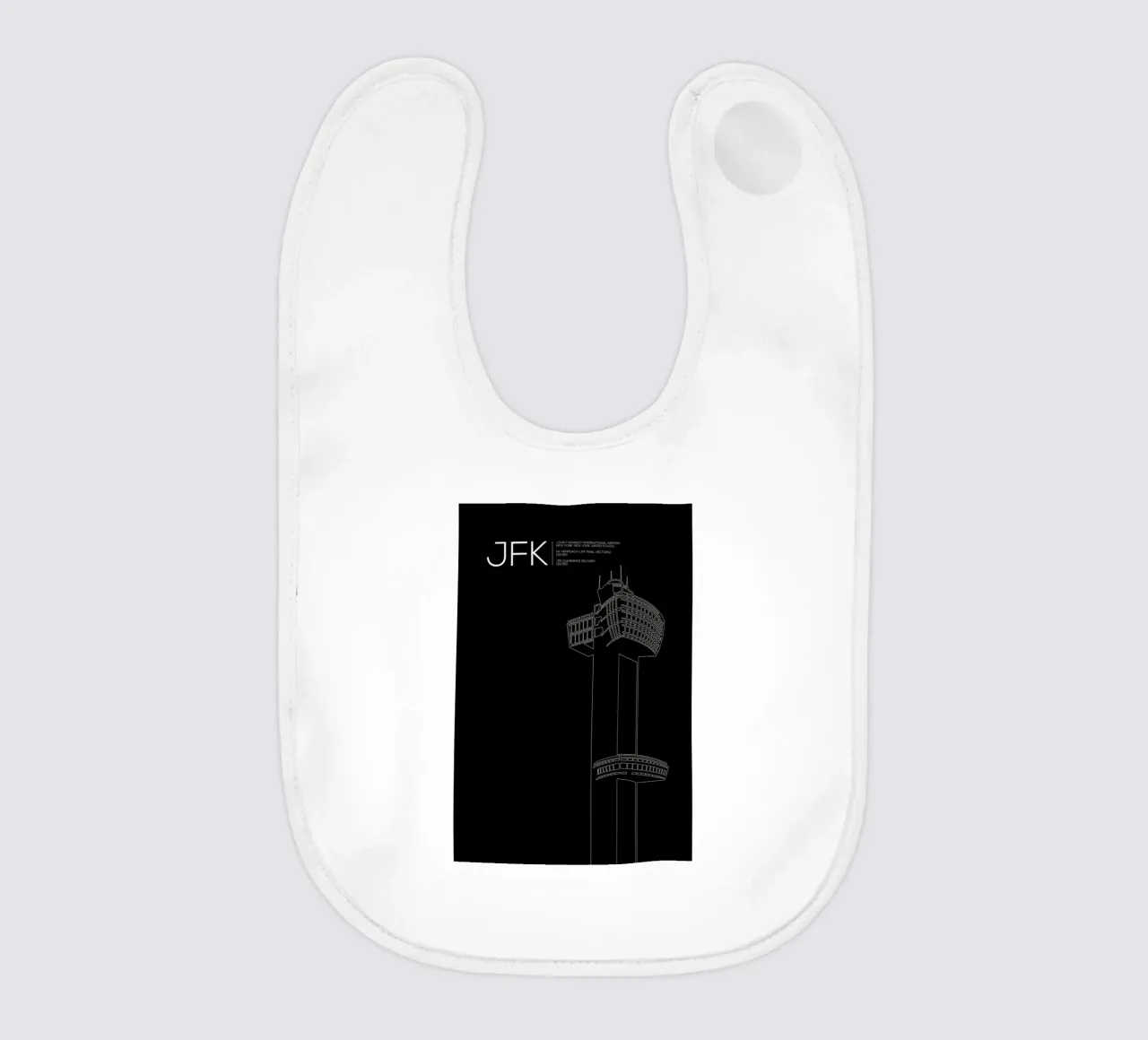 JFK New York Tower Black bavaglino da 08left