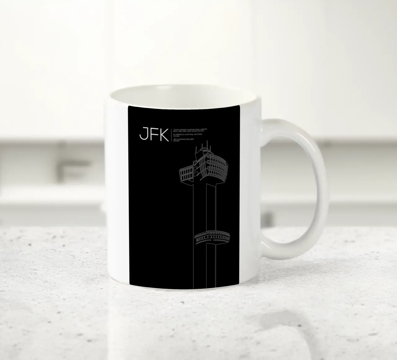 JFK New York Tower Black tazza in ceramica da 08left
