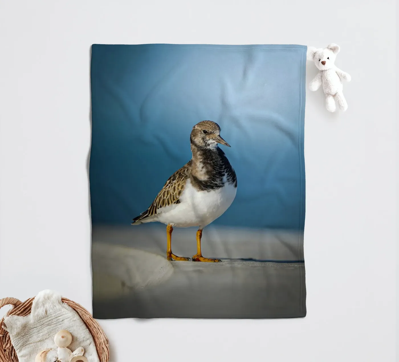 Ruddy Turnstone Fleecedecke von Tom's Wildlife