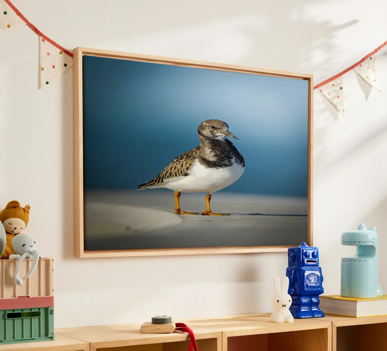 Roerdomp canvas met Baklijst van Tom's Wildlife