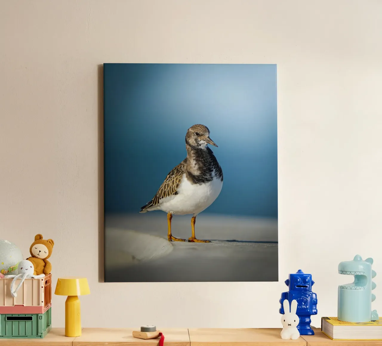 Roerdomp canvas met Baklijst van Tom's Wildlife