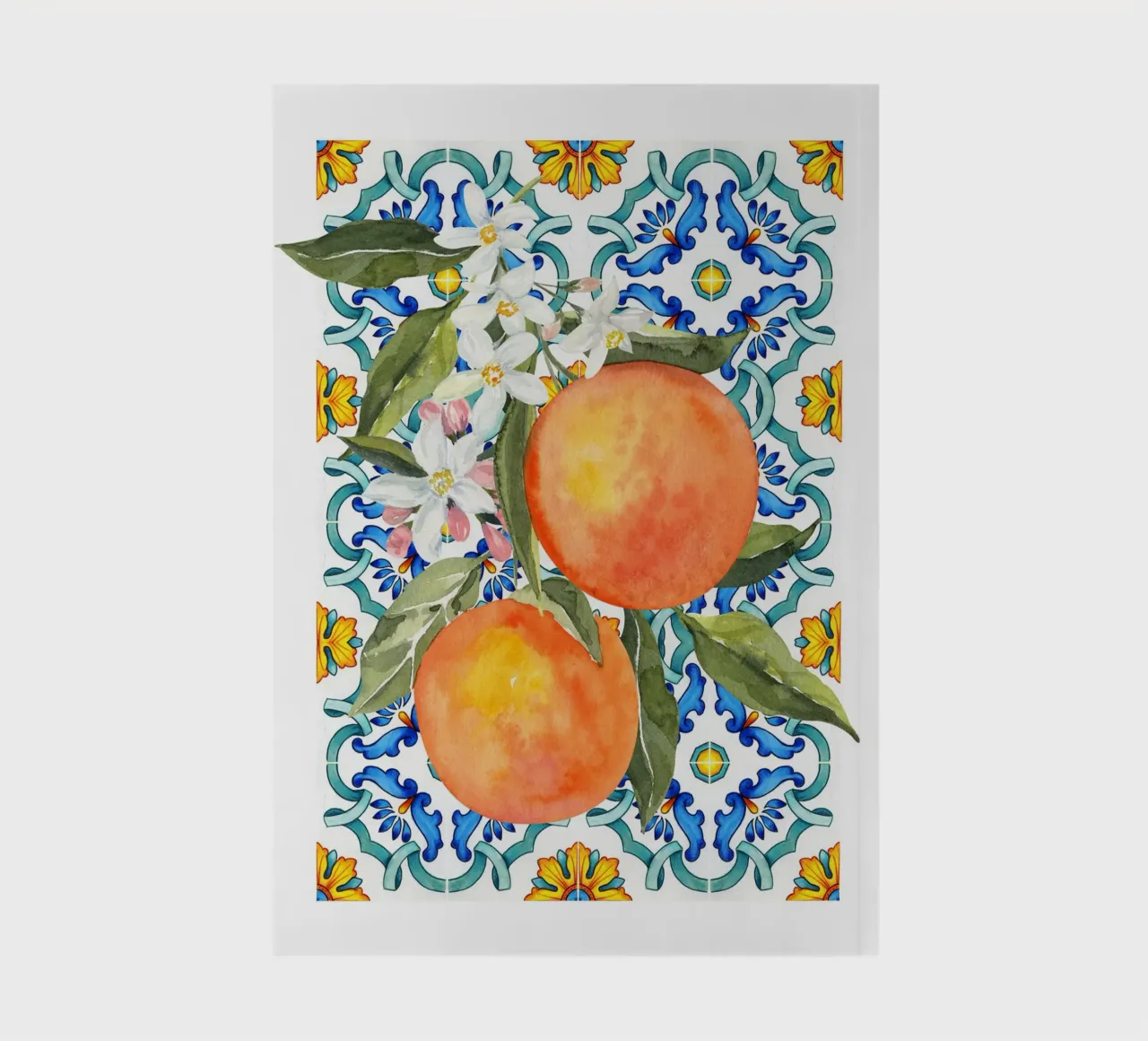 Estampado naranja italiano cuaderno de Bella Studio