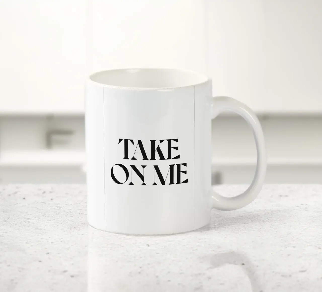 TAKE ON ME Keramik Tasse von n.4