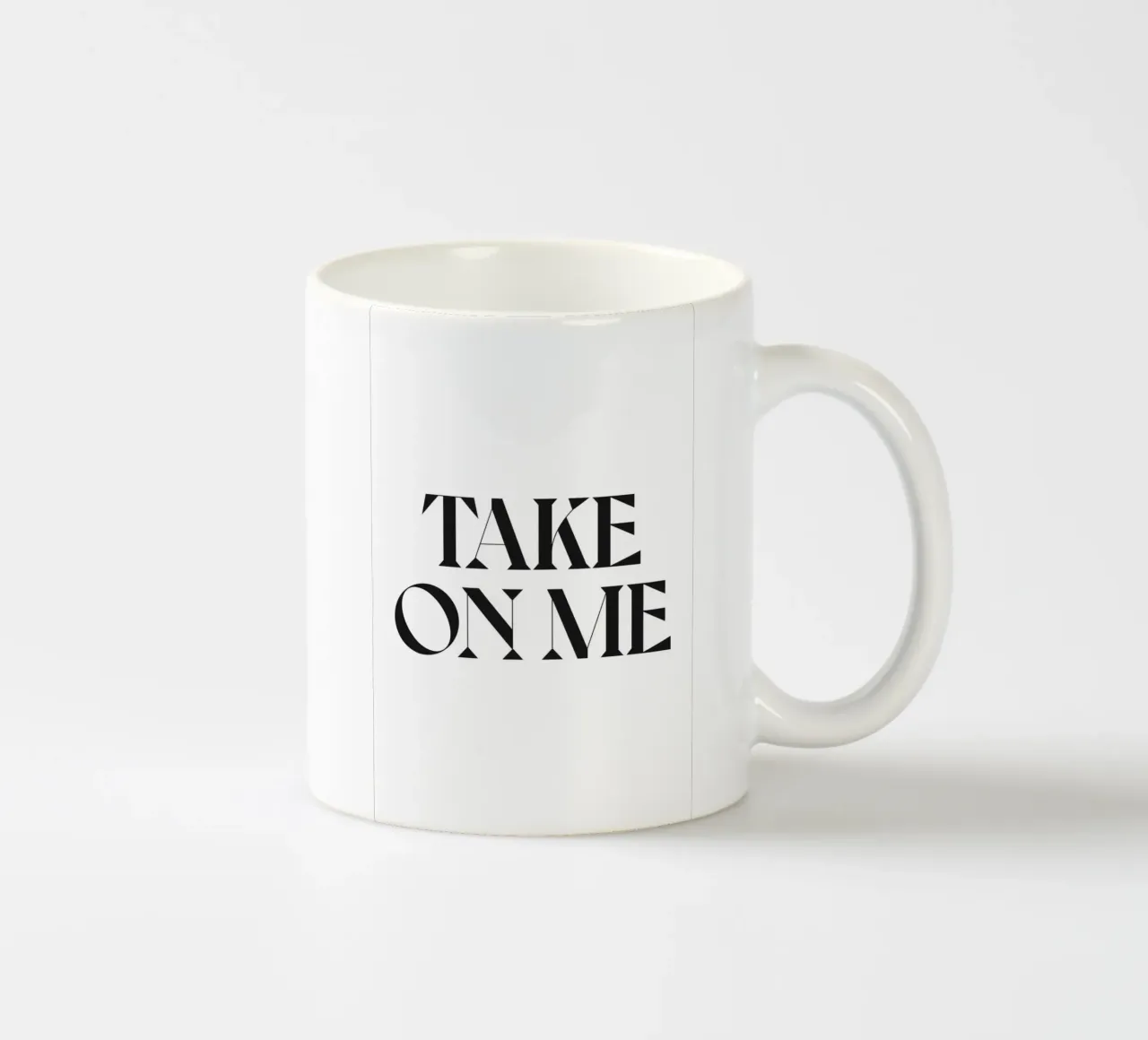 TAKE ON ME Keramik Tasse von n.4