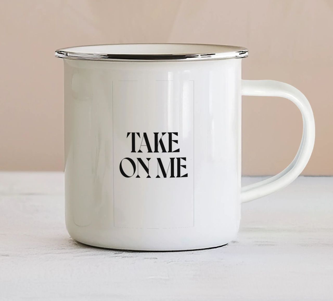 PRENDITI CURA DI ME tazza in smalto da n.4