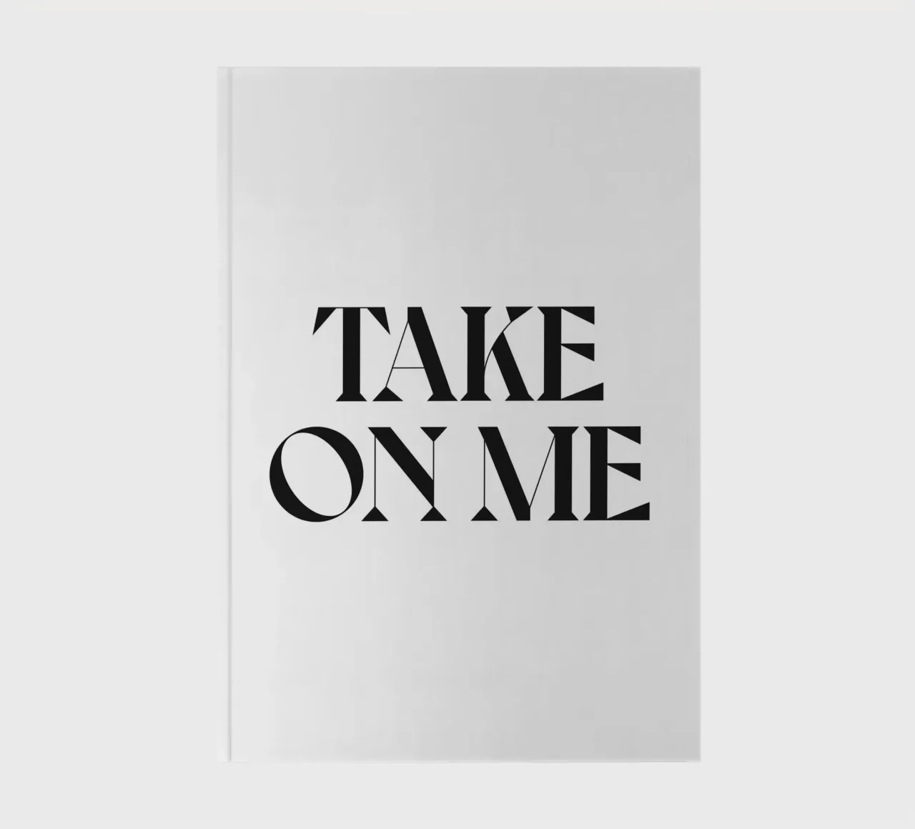 TAKE ON ME notebook by n.4