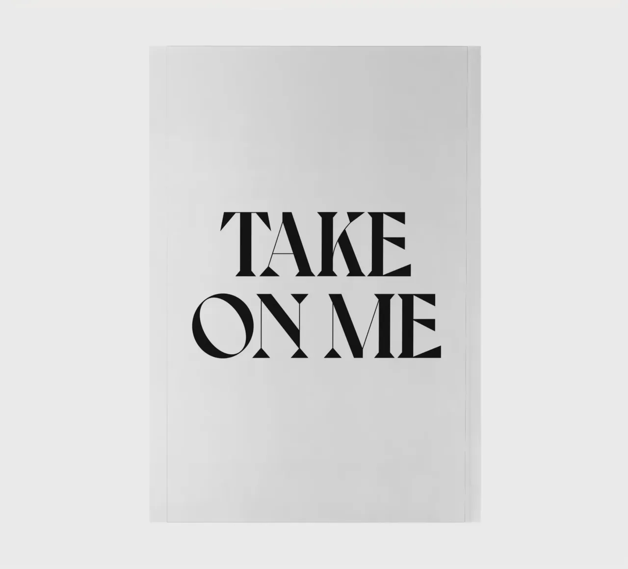 TAKE ON ME notebook by n.4