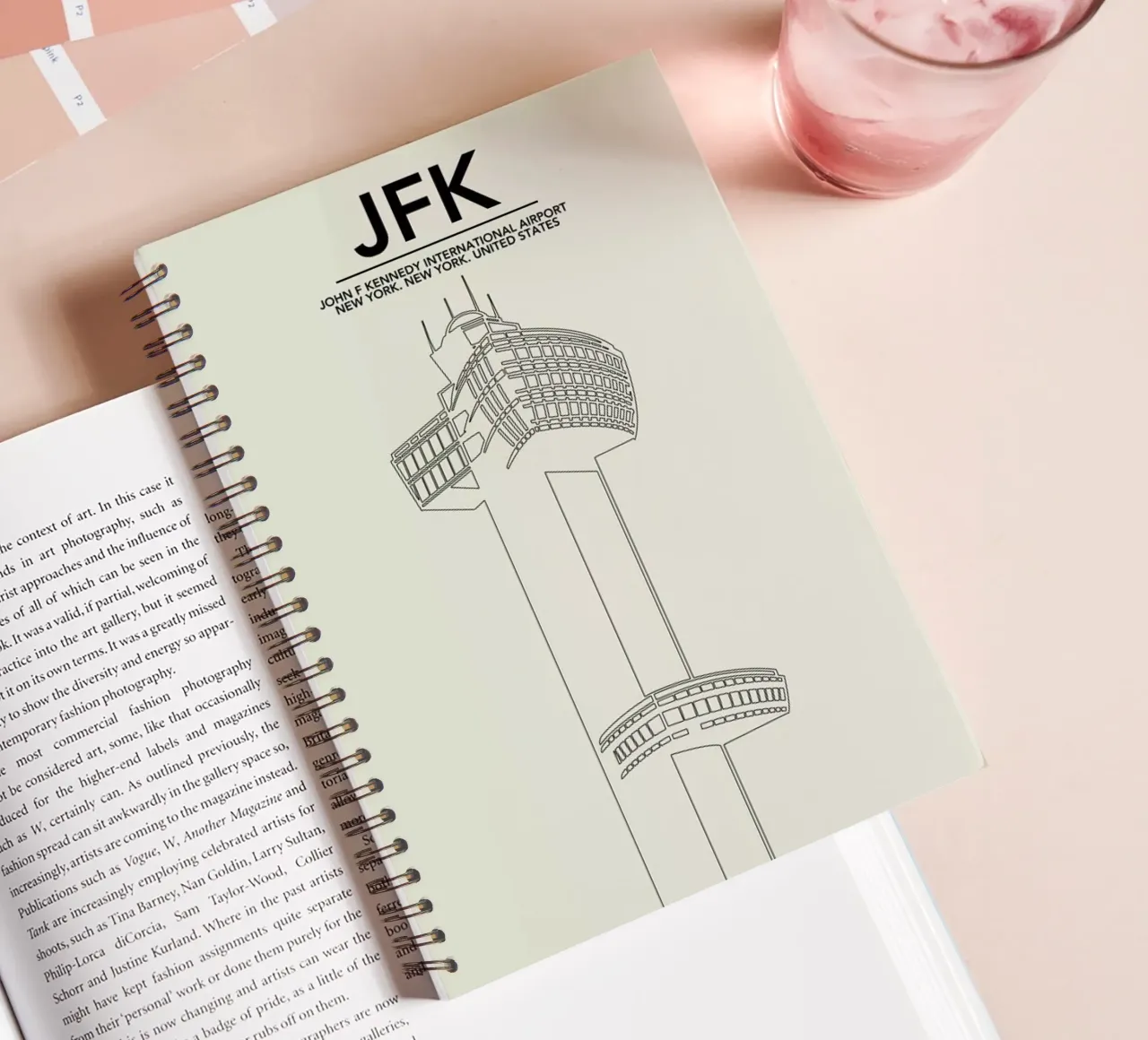 JFK New York Tower spiral notebook by 08left