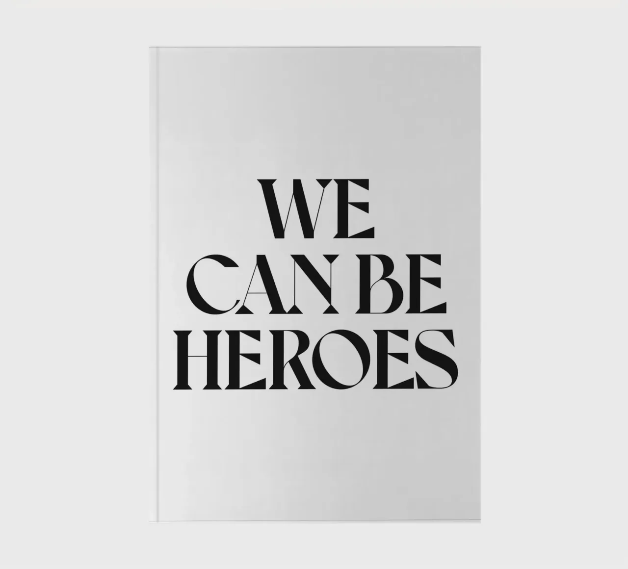 WE CAN BE HEROES notebook by n.4