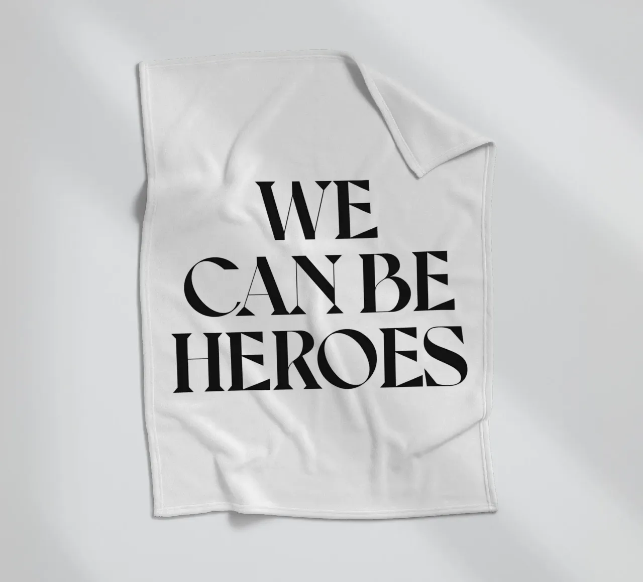 WE CAN BE HEROES fleece blanket by n.4