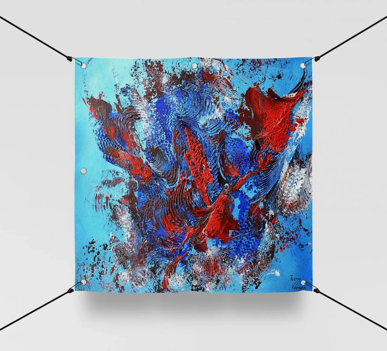 IDEAL GIFT 96 bâche pvc de Thierry Vobmann Abstract painting