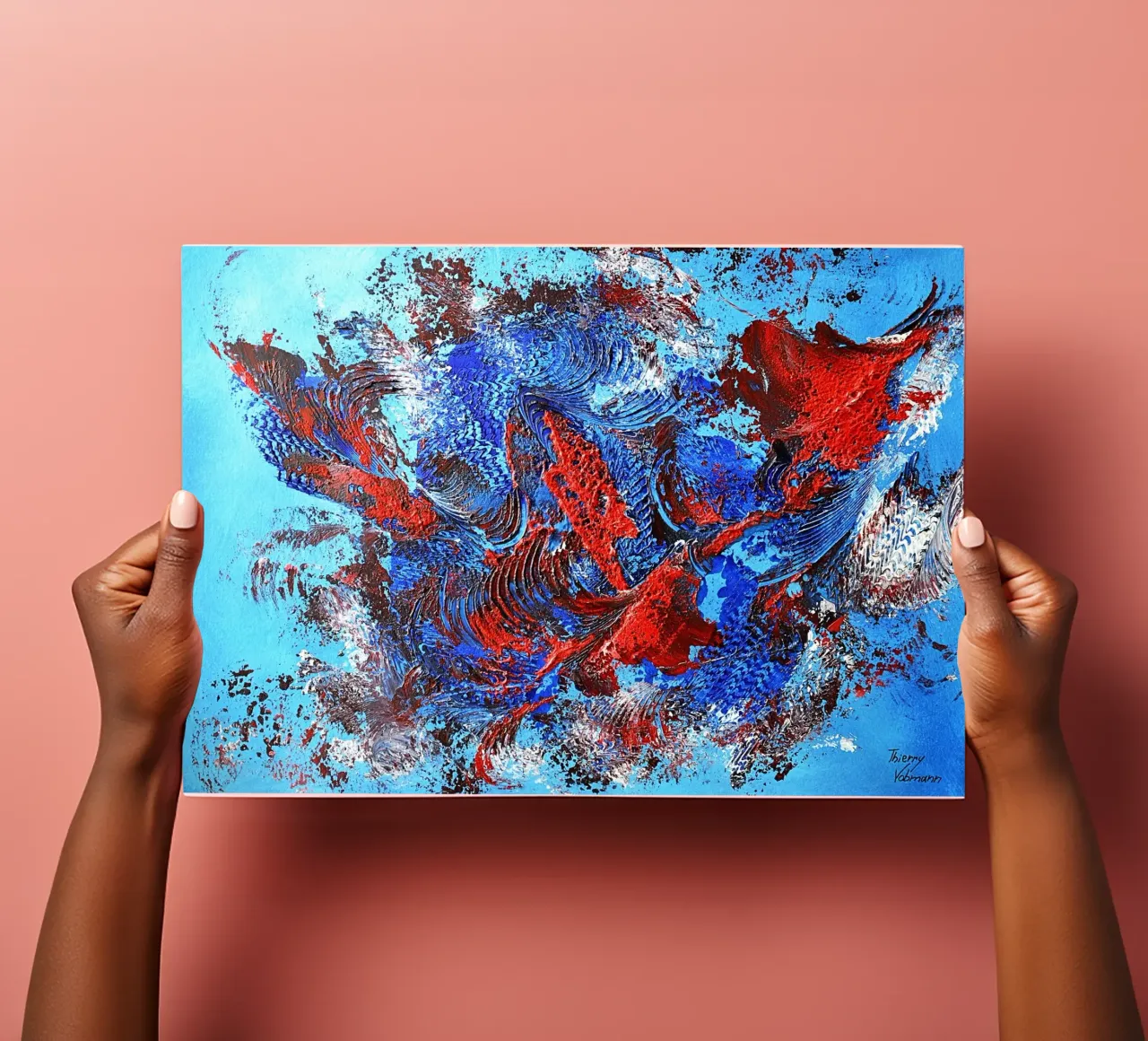 IDEAL GIFT 96 sticker sheet by Thierry Vobmann Abstract painting