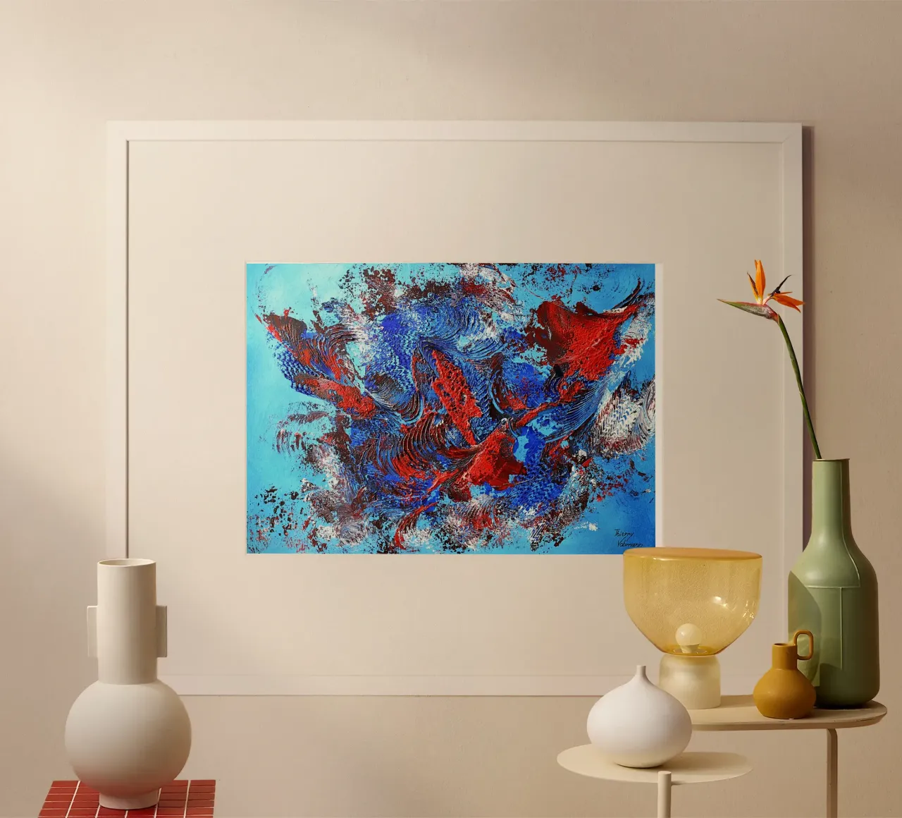 IDEAL GIFT 96 poster by Thierry Vobmann Abstract painting