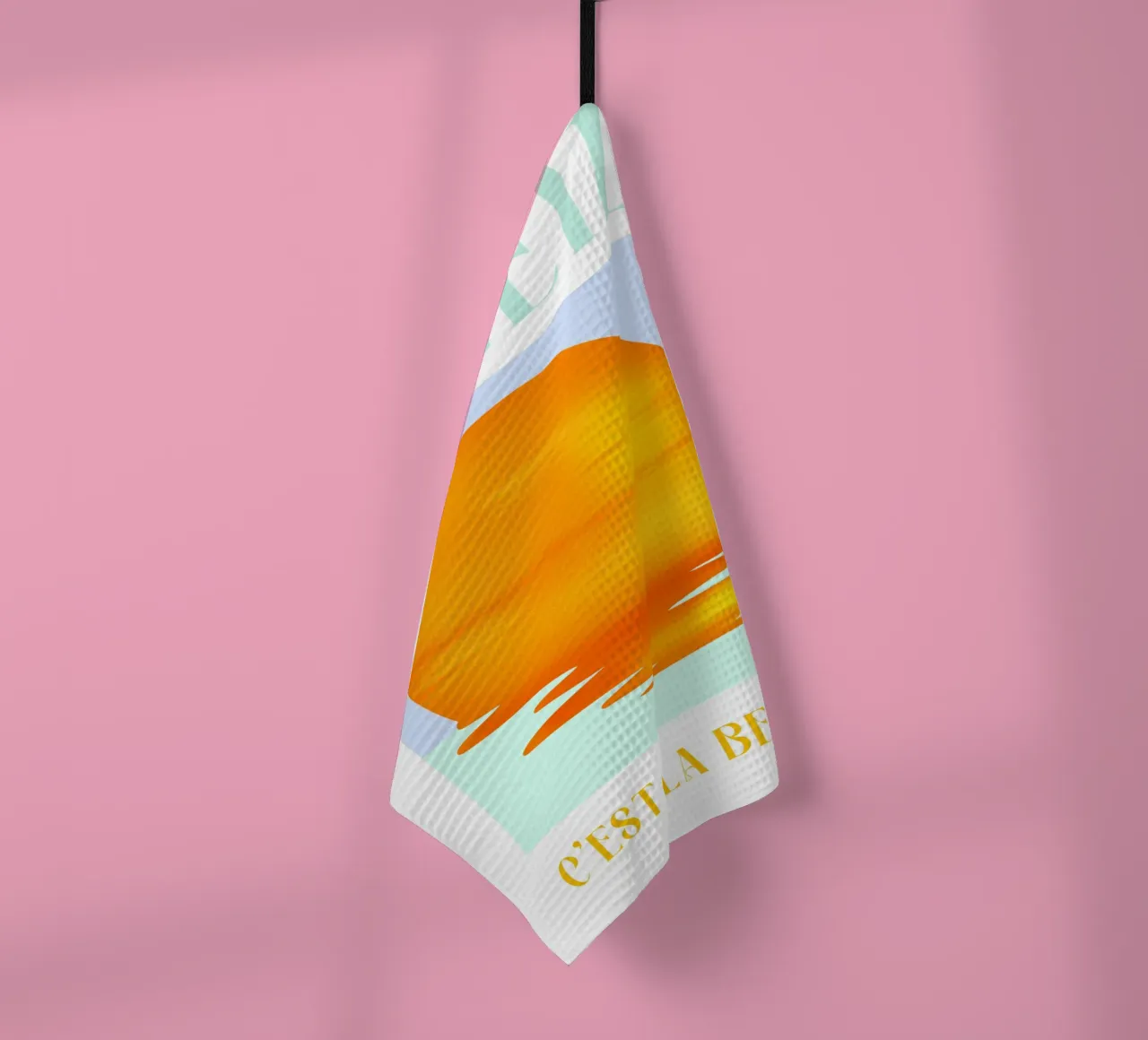 Soleil Print, France Travel Print, Colourful Summer Poster canovaccio da cucina da Bella Studio