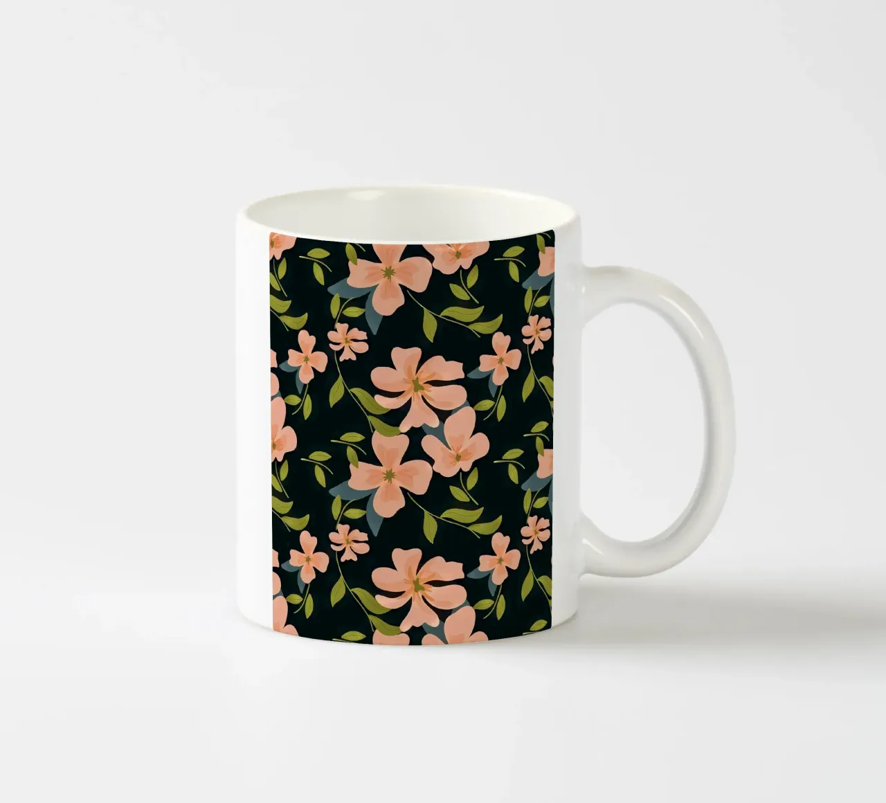 Fiori rosa tazza in ceramica da Kiroiharu