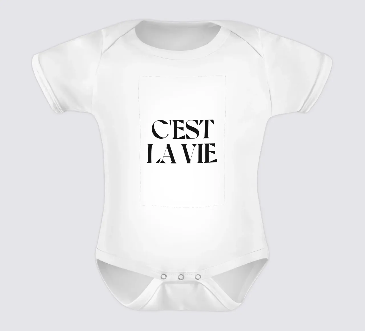 C'EST LA VIE body neonato maniche corte da n.4