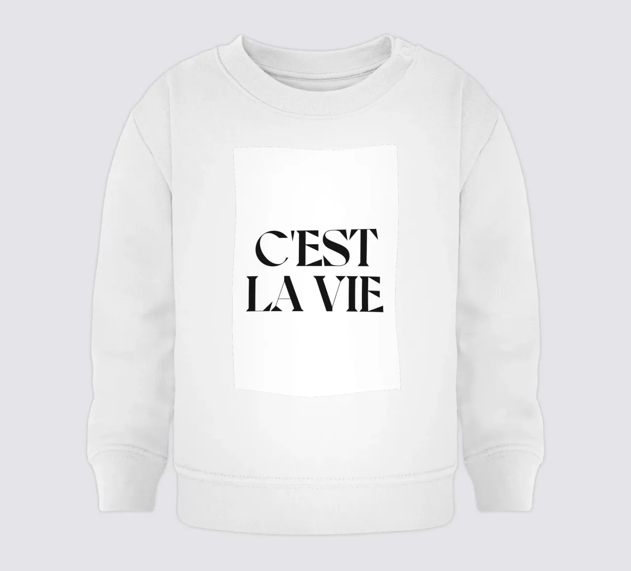 C'EST LA VIE felpa neonato da n.4