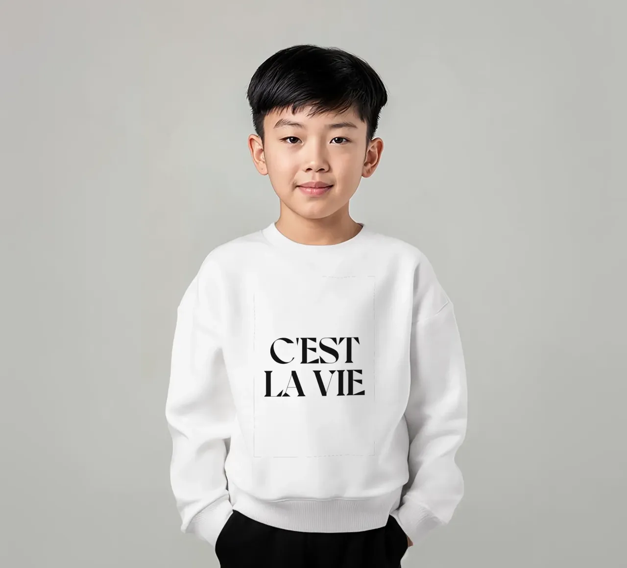 C'EST LA VIE felpa bambino da n.4