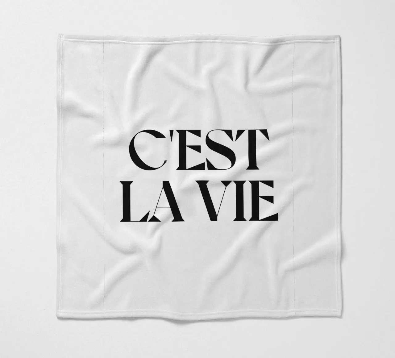 C'EST LA VIE coperta in pile da n.4