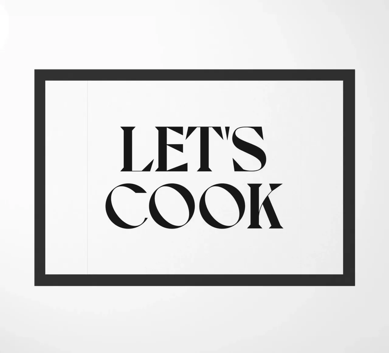 LET'S COOK doormat by n.4