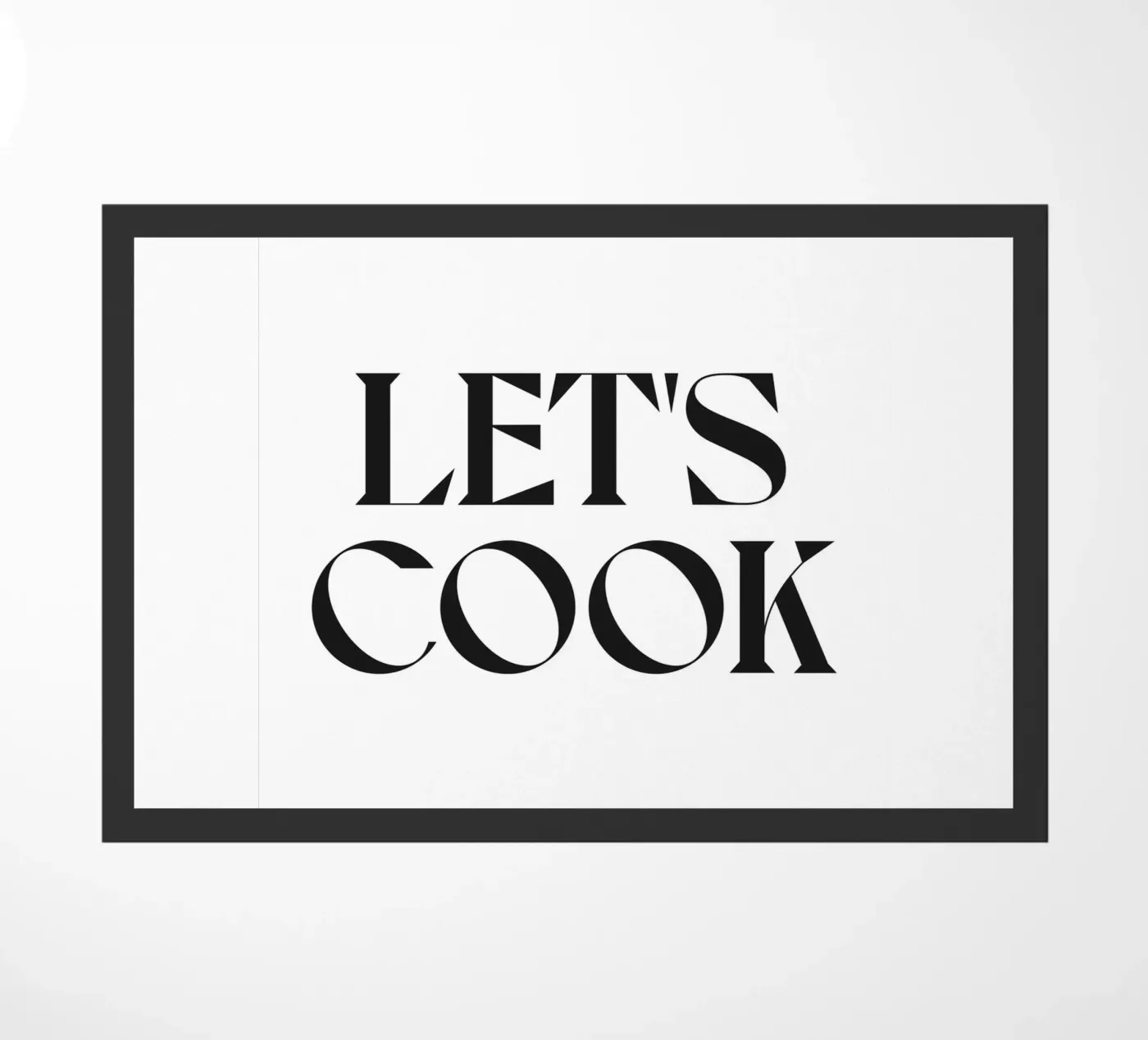 LET'S COOK doormat by n.4