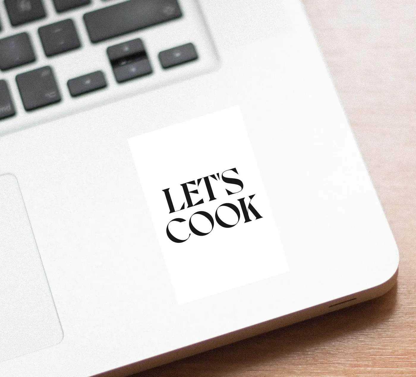 LATEN WE KOKEN sticker van n.4