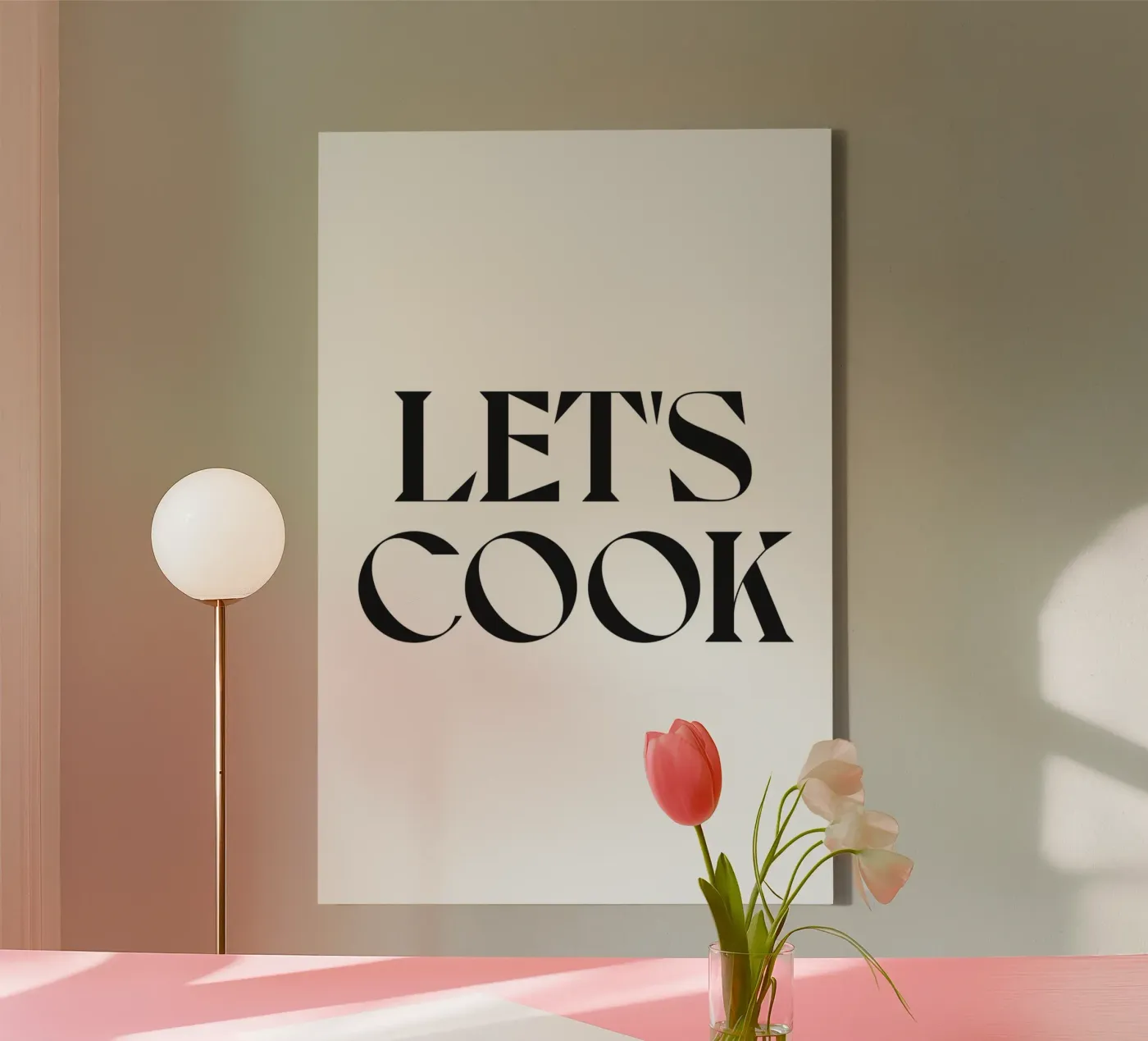 LET'S COOK canvas by n.4