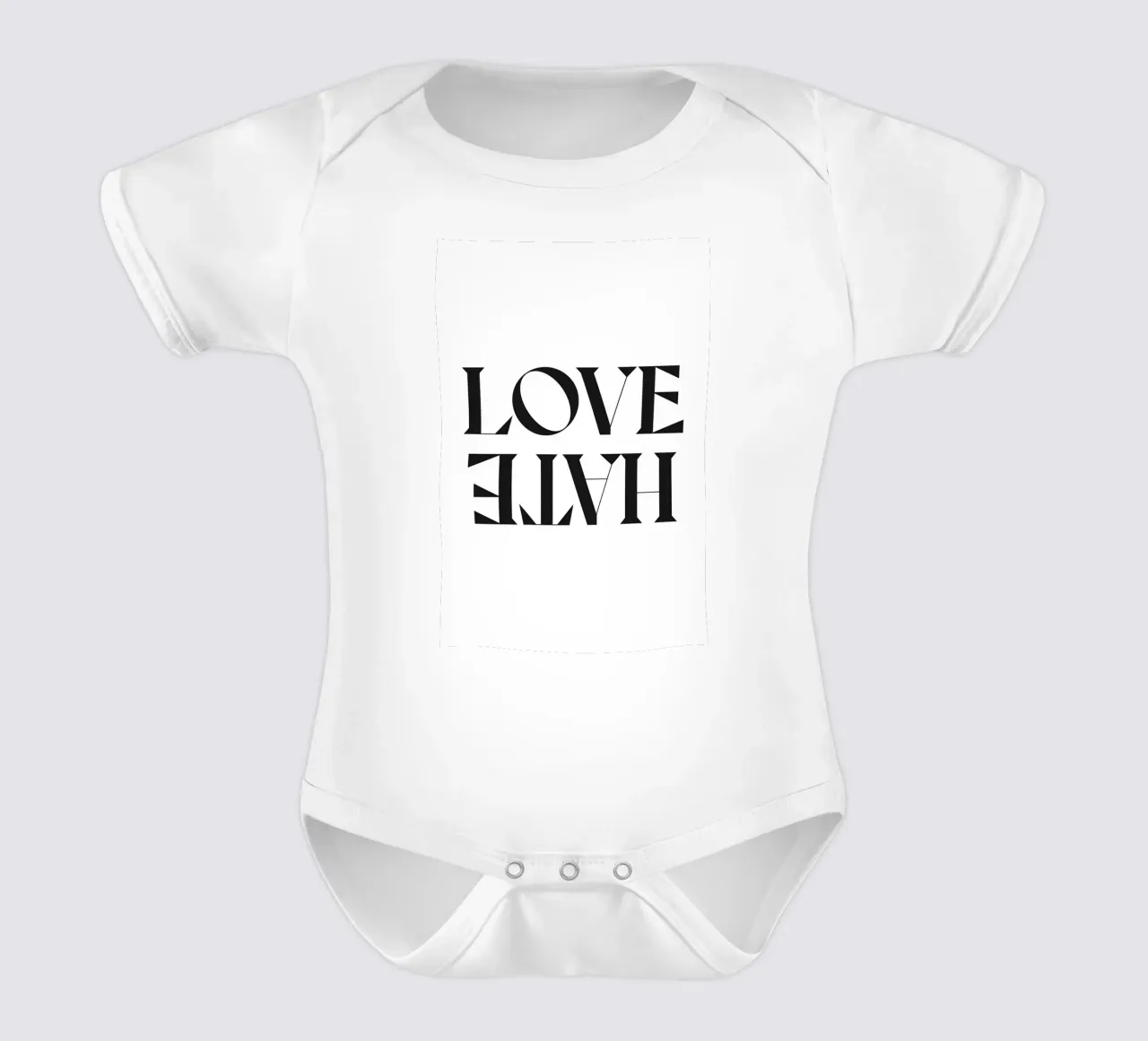 AMORE ODIO body neonato maniche corte da n.4