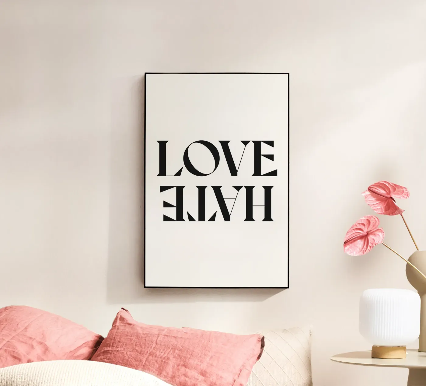 AMORE ODIO plexiglass da n.4