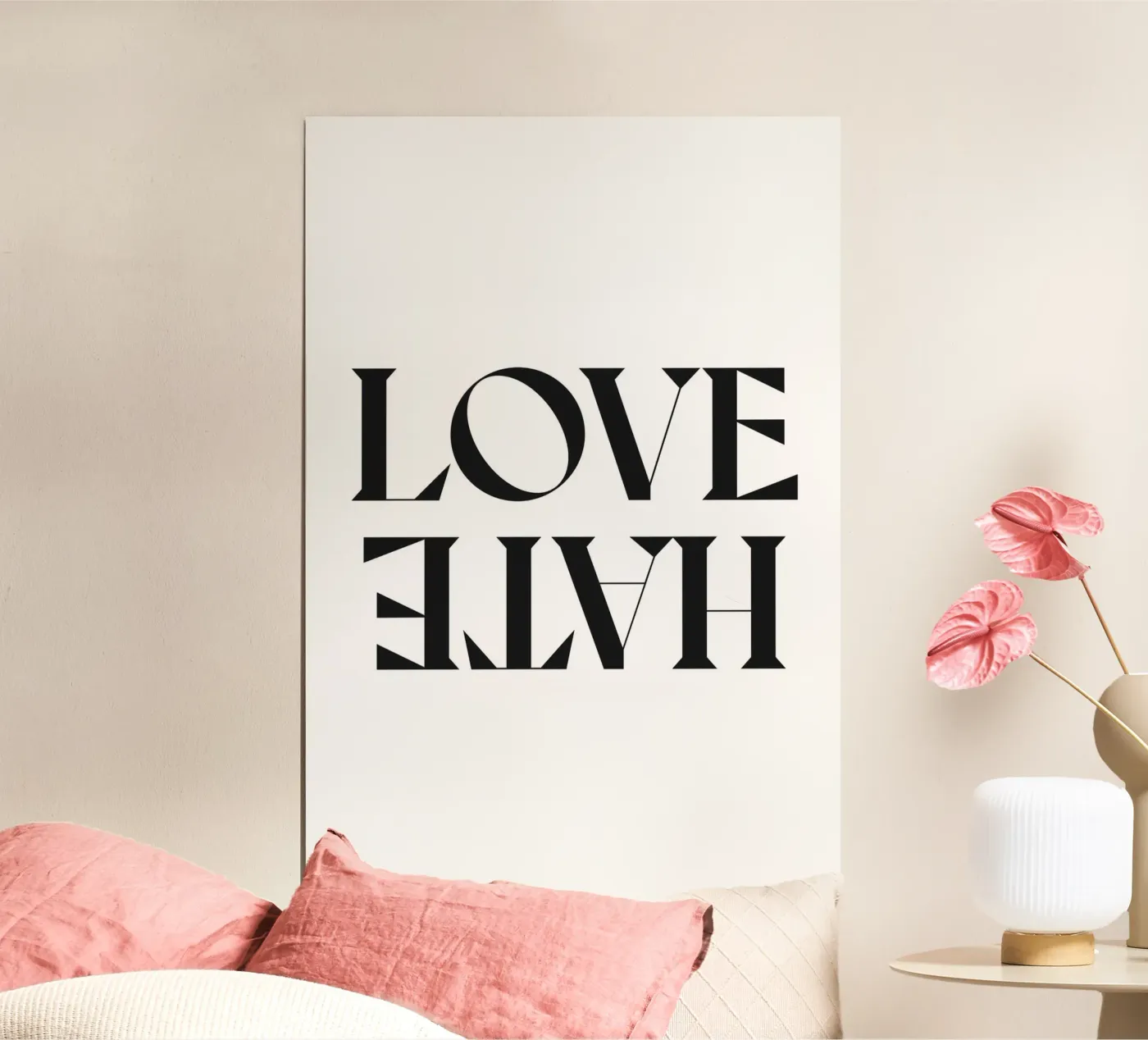 LOVE HATE poster by n.4