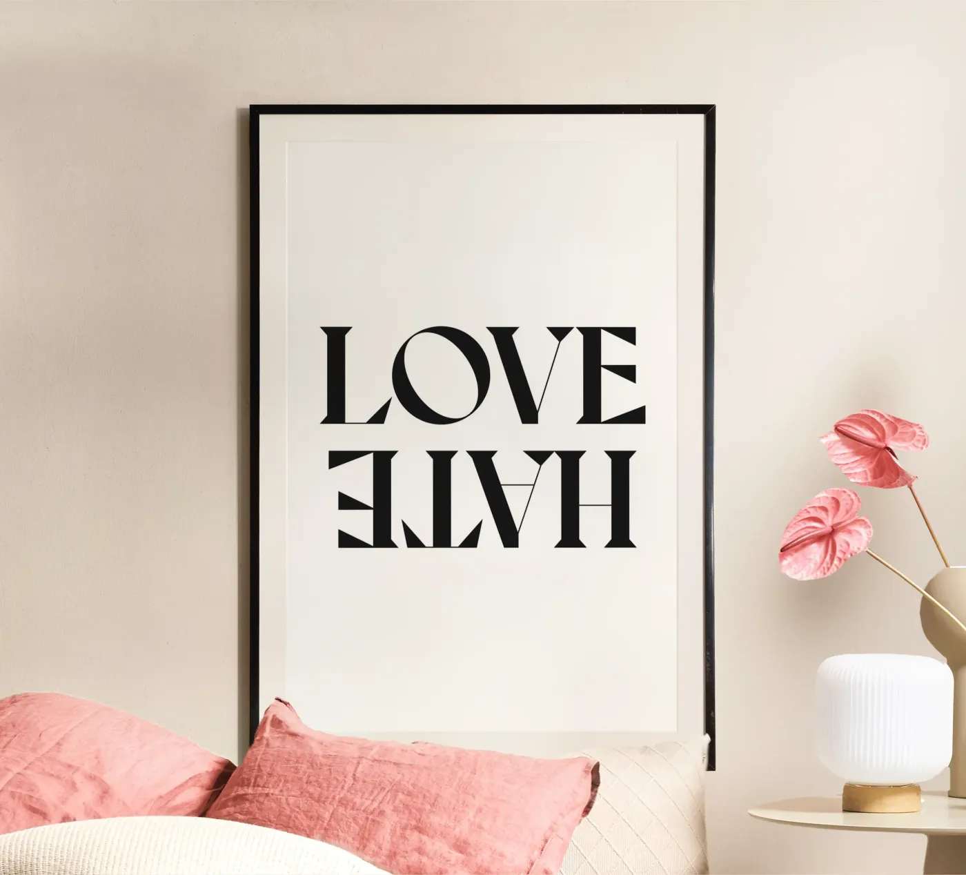 LOVE HATE poster by n.4