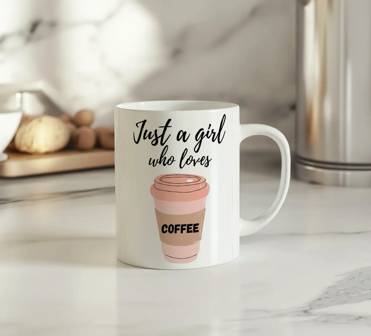 Girl & Coffee tazza in ceramica da Dreamer10