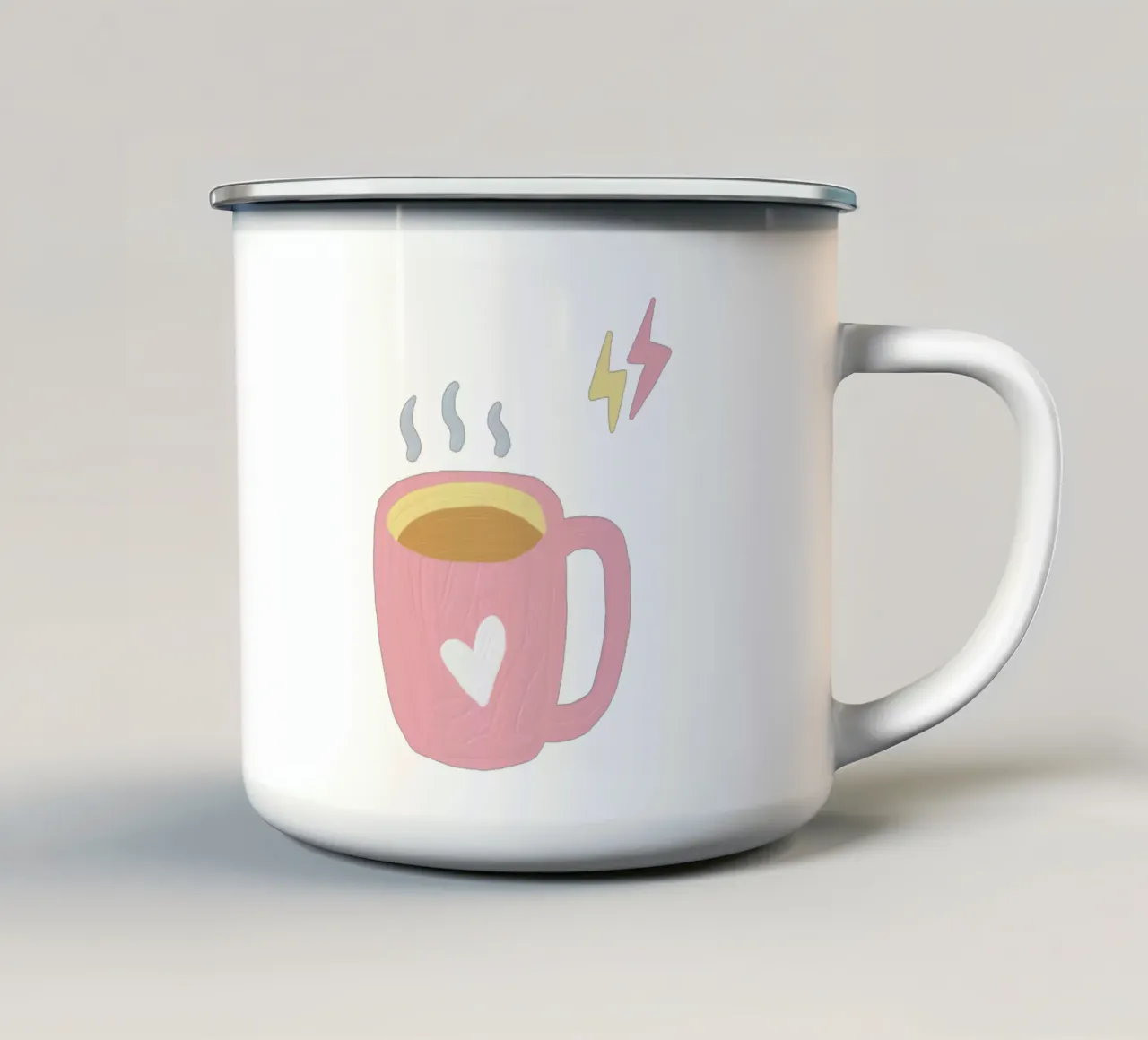 Daily Coffee tazza in smalto da Dreamer10