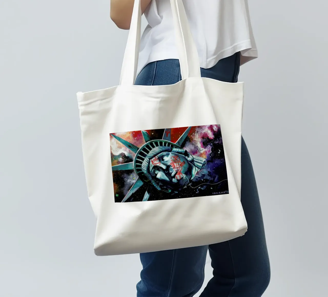 Lost In Space borsa in juta da Jared Yamahata