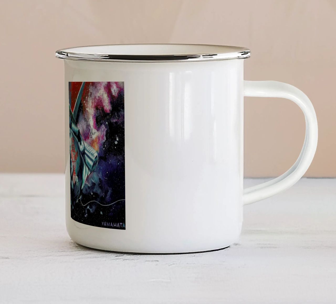 Lost In Space tazza in smalto da Jared Yamahata