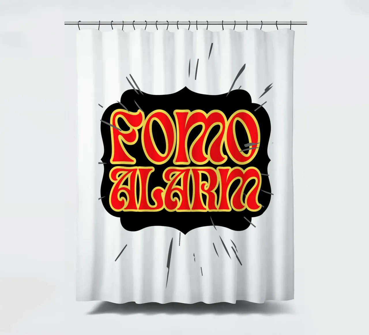 FOMO ALARM #2 tenda da doccia da Crypto_Jungle