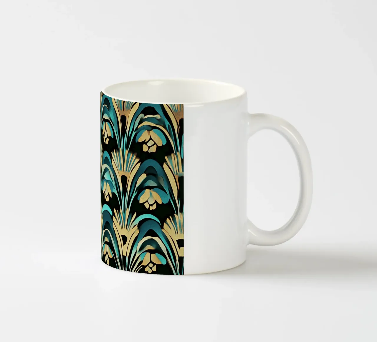 Art Deco "Timeless Opulence" tazza in ceramica da Golden Era