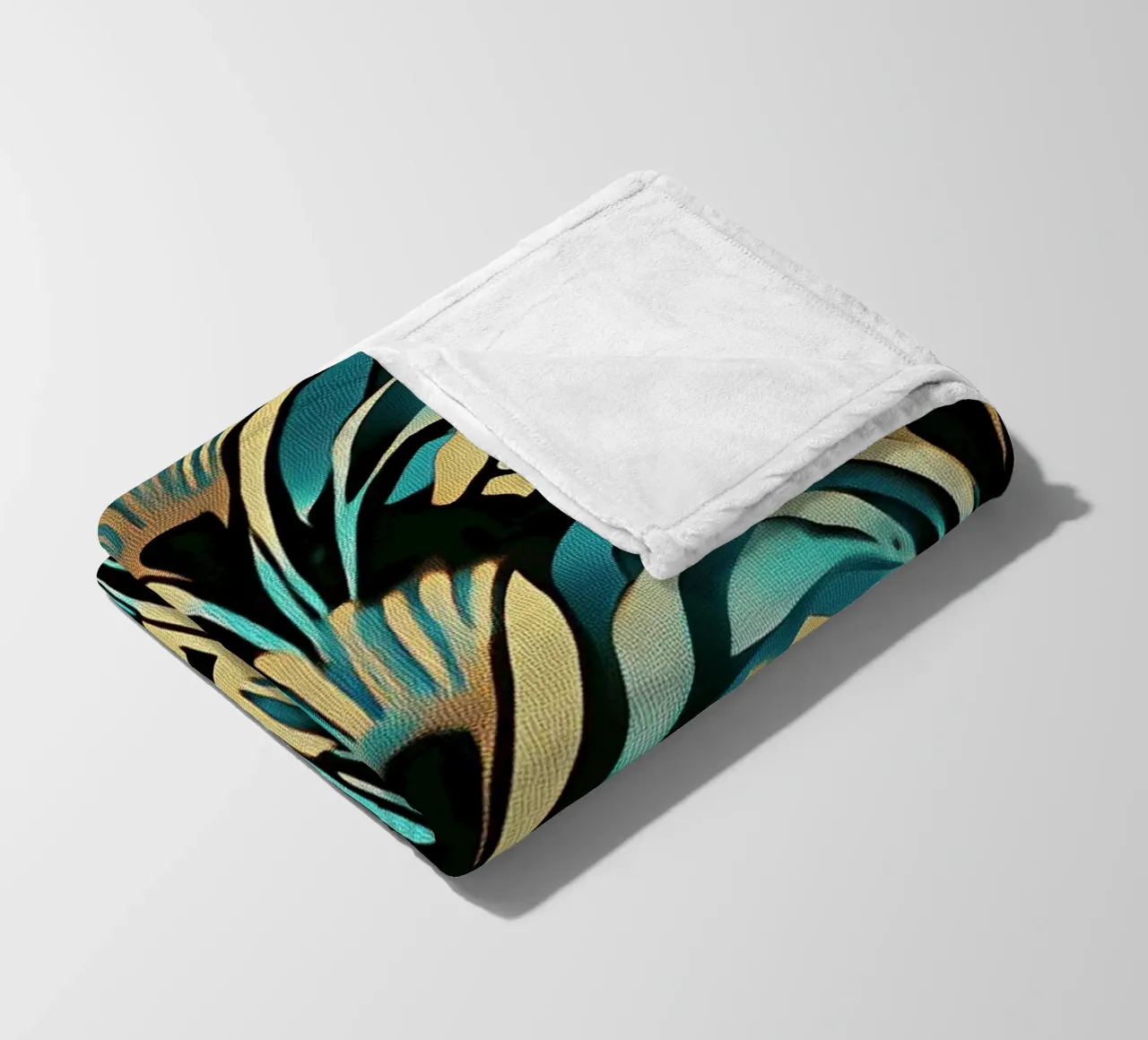 Art Deco "Timeless Opulence" coperta in pile da Golden Era
