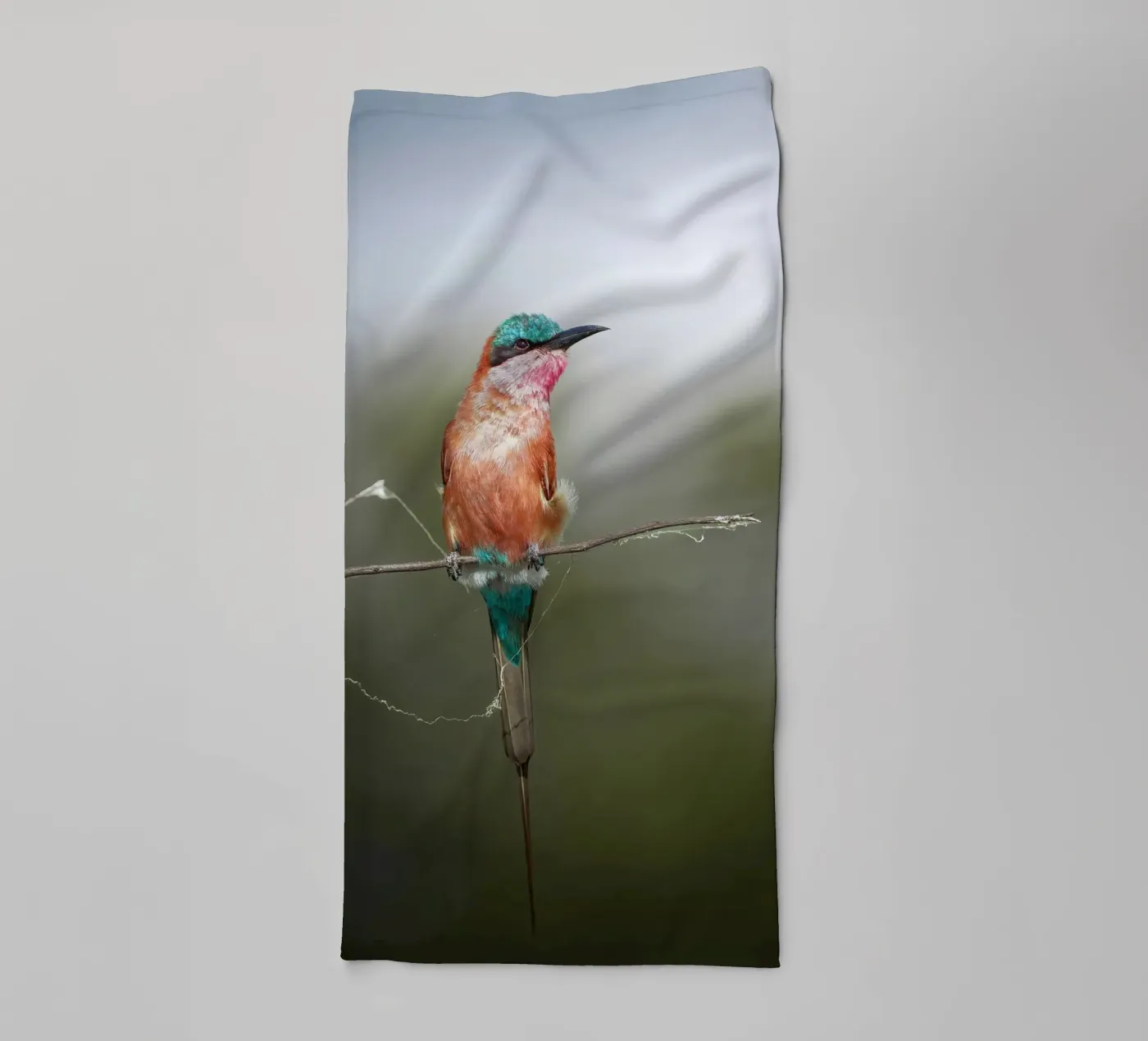 Carmine Bee-eater towel by Tom's Wildlife