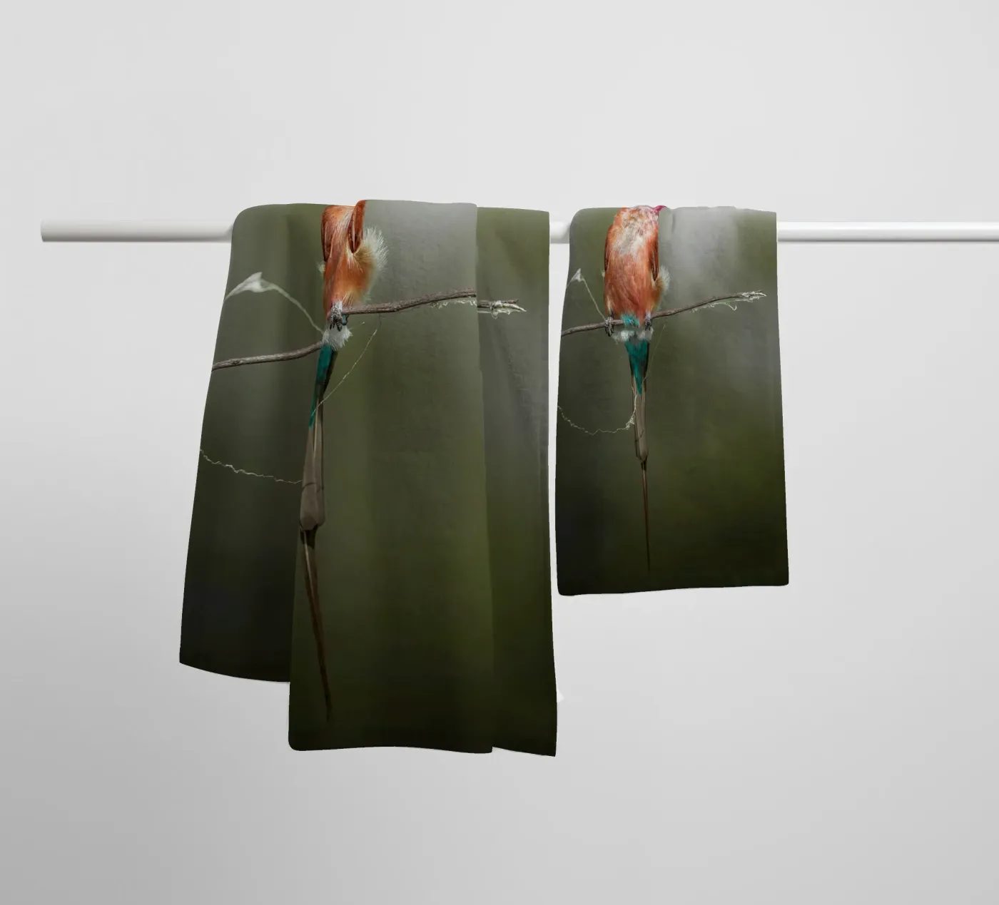 Carmine Bee-eater towel by Tom's Wildlife