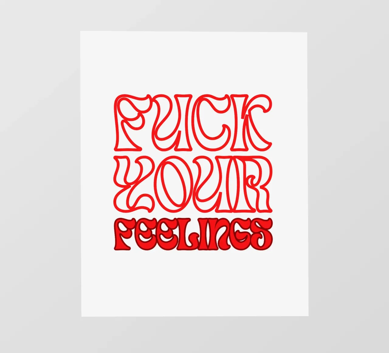 F**K_YOUR_FEELINGS telo in pvc da Crypto_Jungle
