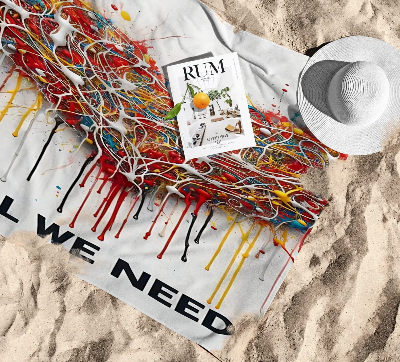 Alles wat we nodig hebben strandhanddoek van nomad