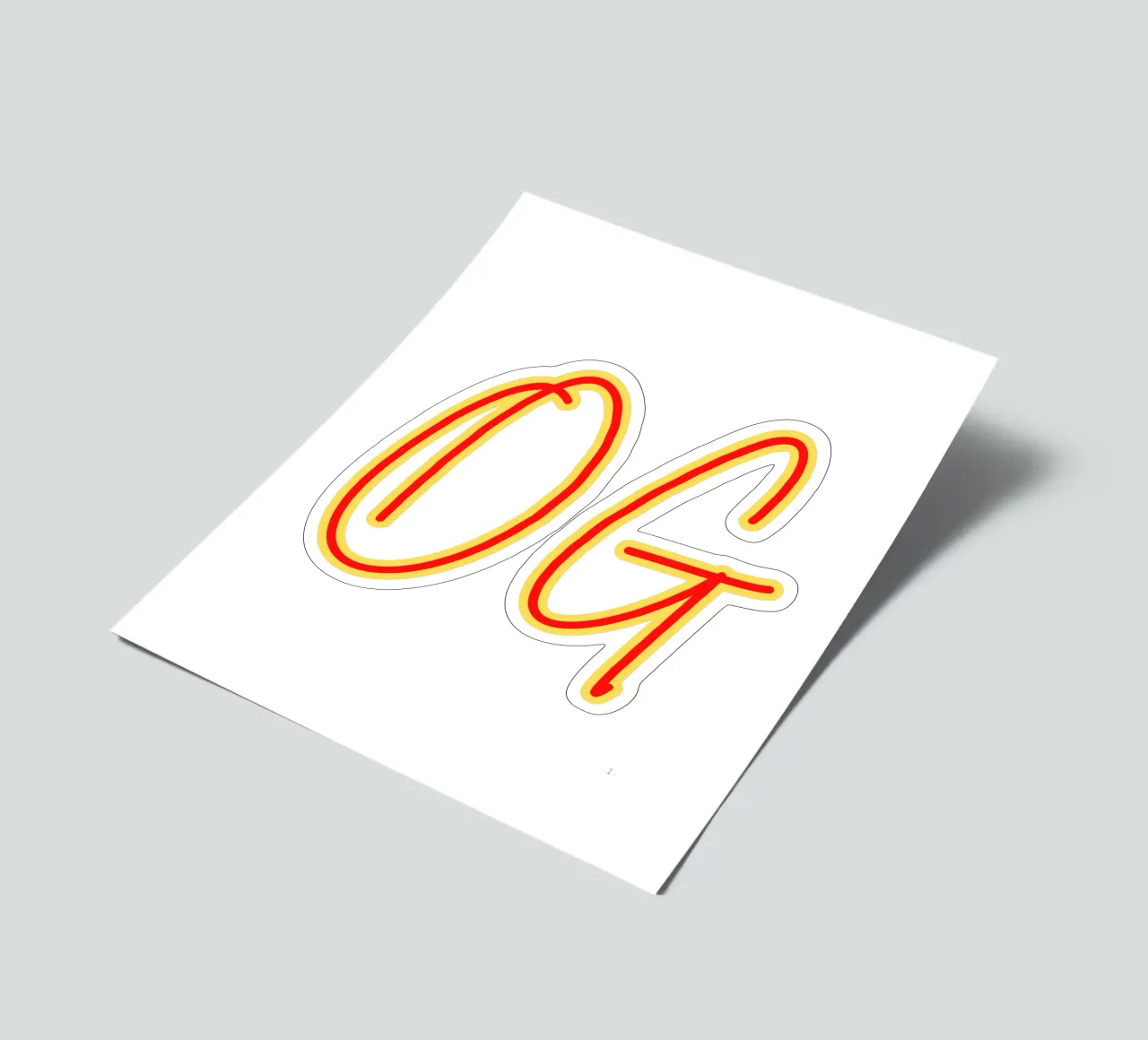 OG_RED_YELLOW Stickerbogen von Crypto_Jungle