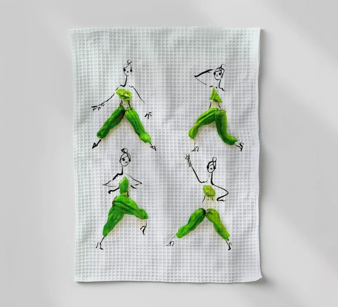 Padron tea towel by Gretchen Roehrs
