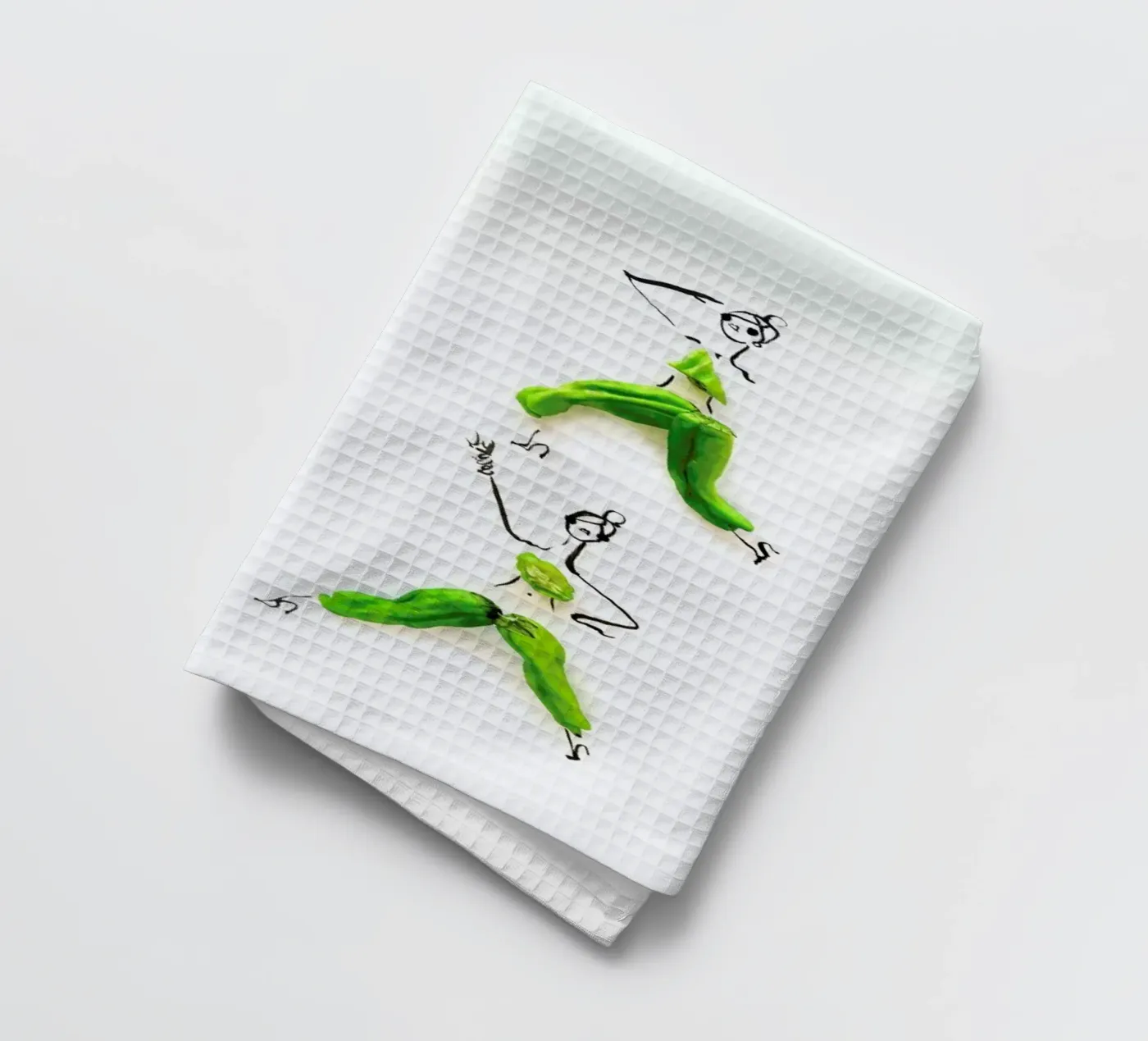 Padron tea towel by Gretchen Roehrs