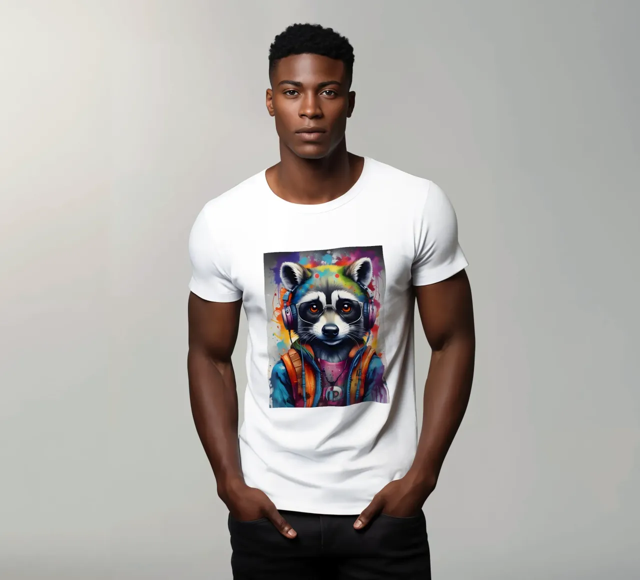 Procione in cuffia t-shirt da MakArena